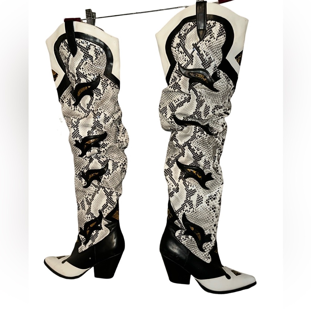 Women’s snakeskin boots